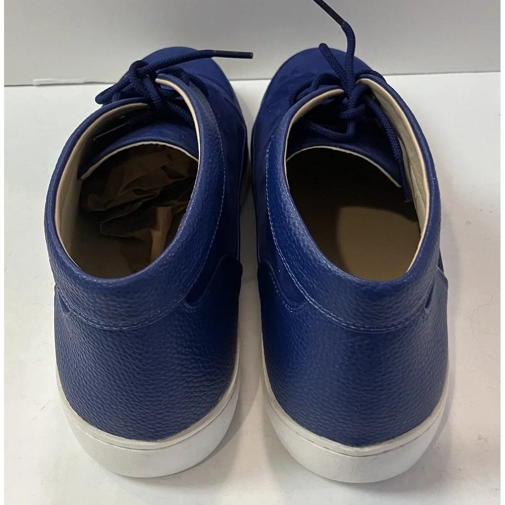 PROM! Roberto Chilling Men's Blue Suede Shoes 1/2 Boot‎ Urban Style Size 13